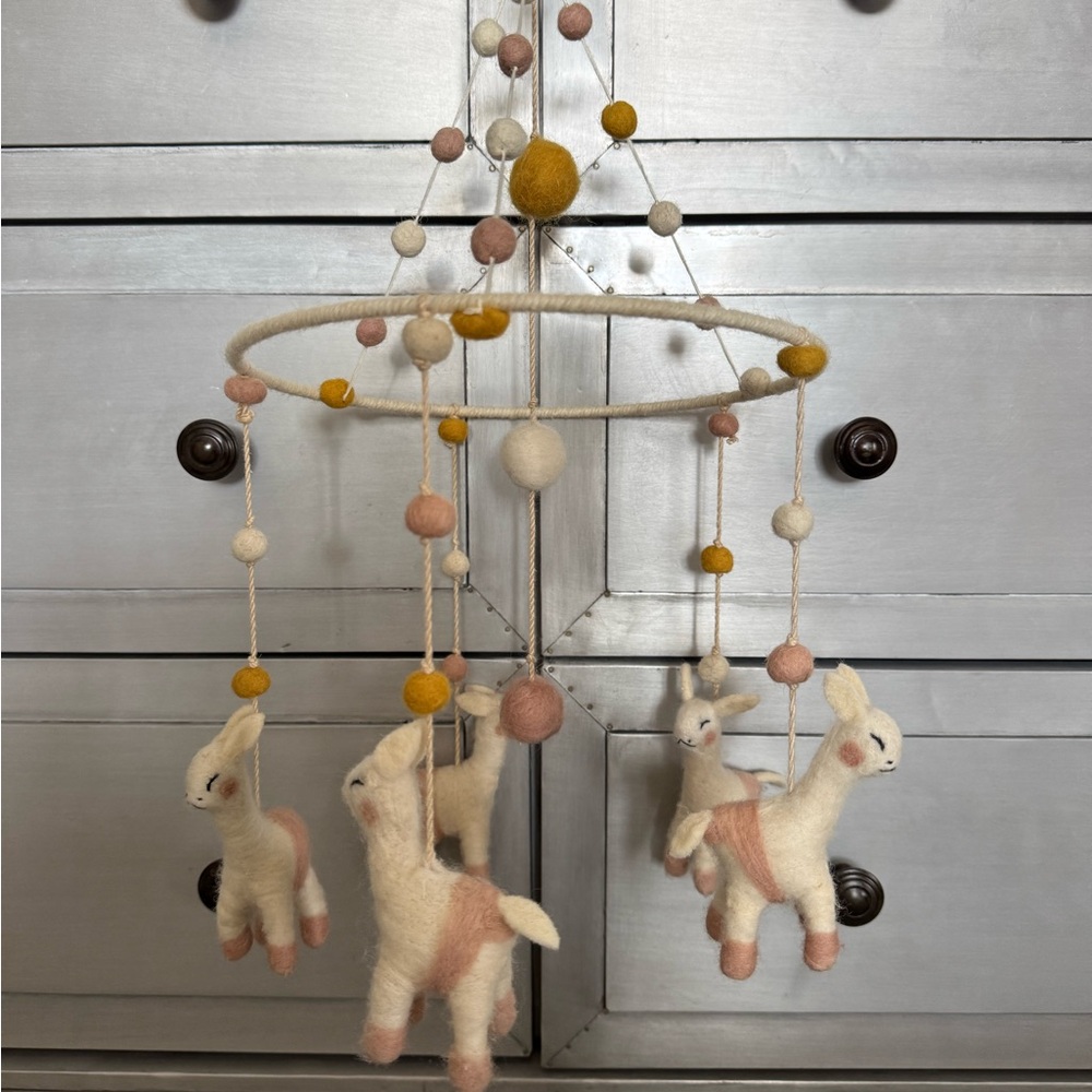 Pehr Llama Crib Mobile for Nursery